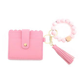 Keychain Wallet, Wristlet Wallets for Women Key Ring Bracelet Card Key Holder